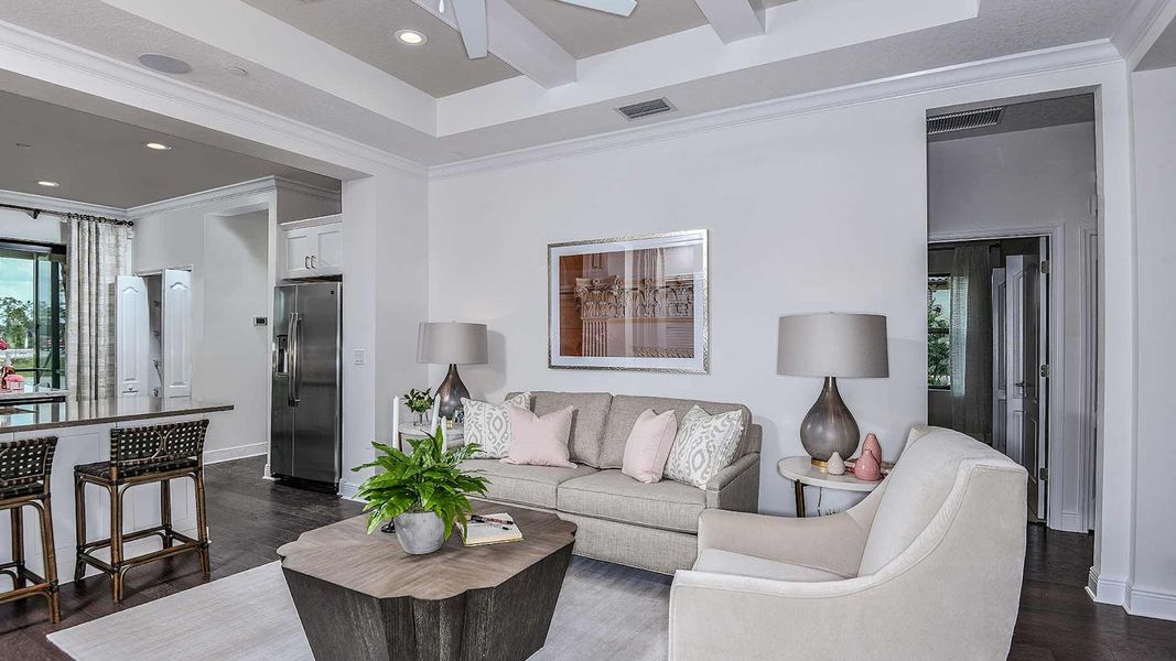 Furnished interior view inside a new home in Windward Real Estate and Homes for Sale in Sarasota, FL - Neal Communities, Sarasota (Image 7).