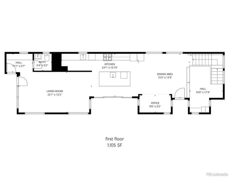 2D floor plan layout of this home in , Denver, CO (Image 3). 2D floor plan layout of this home in , Denver, CO (Image 3).