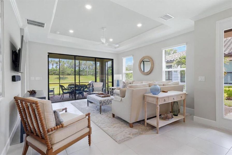 Furnished interior view inside a new home in , Sarasota (Image 6). Furnished interior view inside a new home in , Sarasota (Image 6).