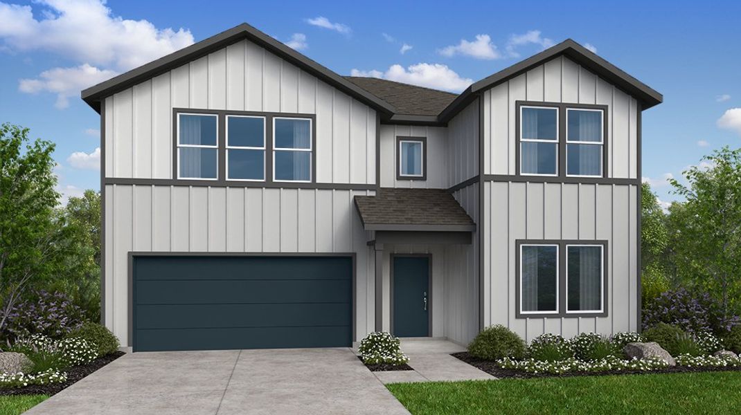 Representative exterior photo of a completed home built from the Wren by Taylor Morrison in Turner's Crossing 50s, Austin, TX (Image 24).