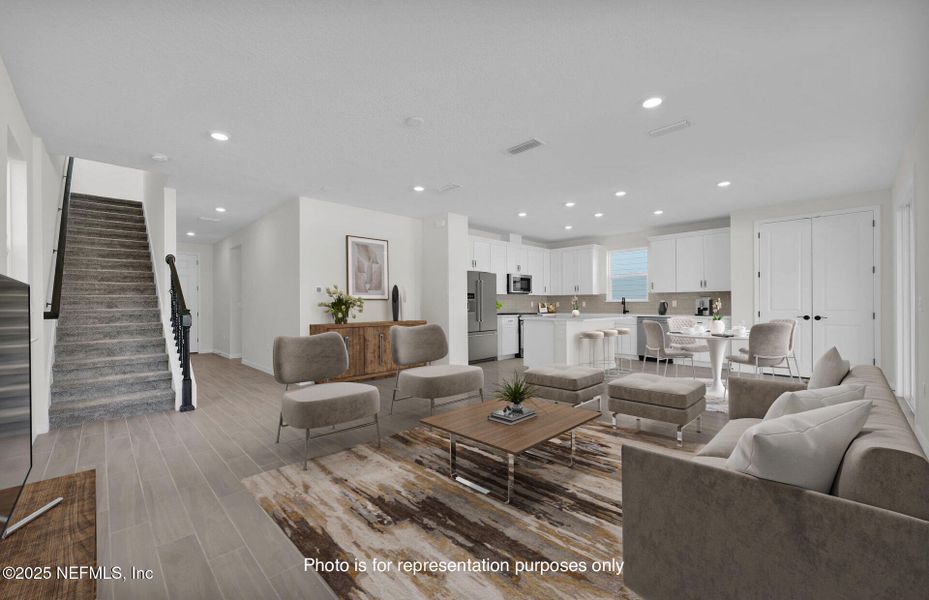 Furnished interior view inside a new home in Murray Farms, Middleburg (Image 7).