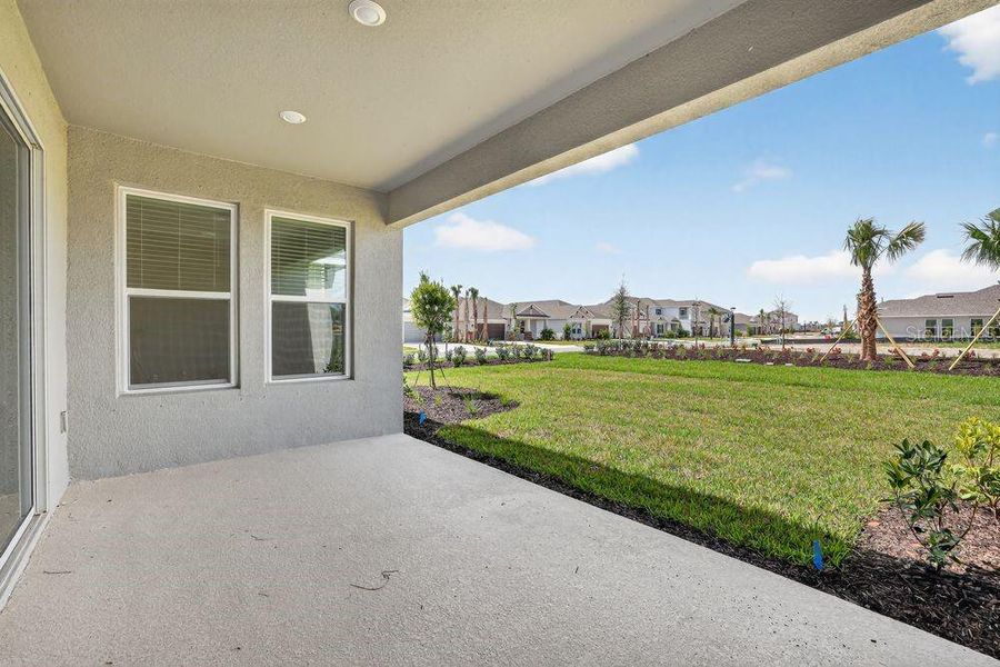 Exterior details and patio area of a home in Firethorn, Parrish (Image 30).