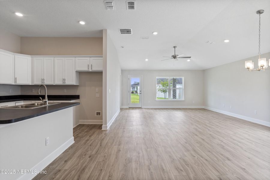 Furnished interior view inside a new home in Summerglen, Jacksonville (Image 4). Furnished interior view inside a new home in Summerglen, Jacksonville (Image 4).