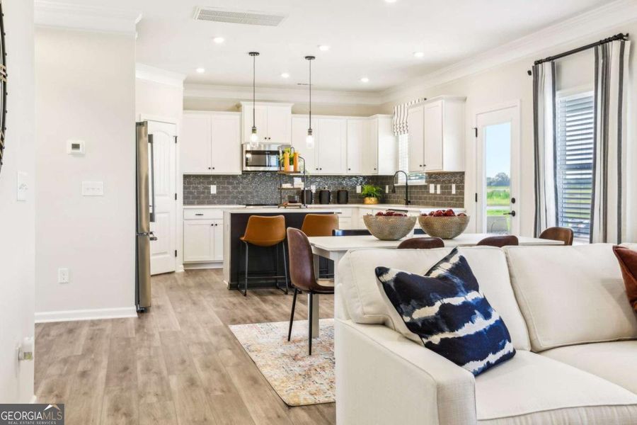 Furnished interior view inside a new home in Cobblestone Crossing Commons, Warner Robins (Image 10).