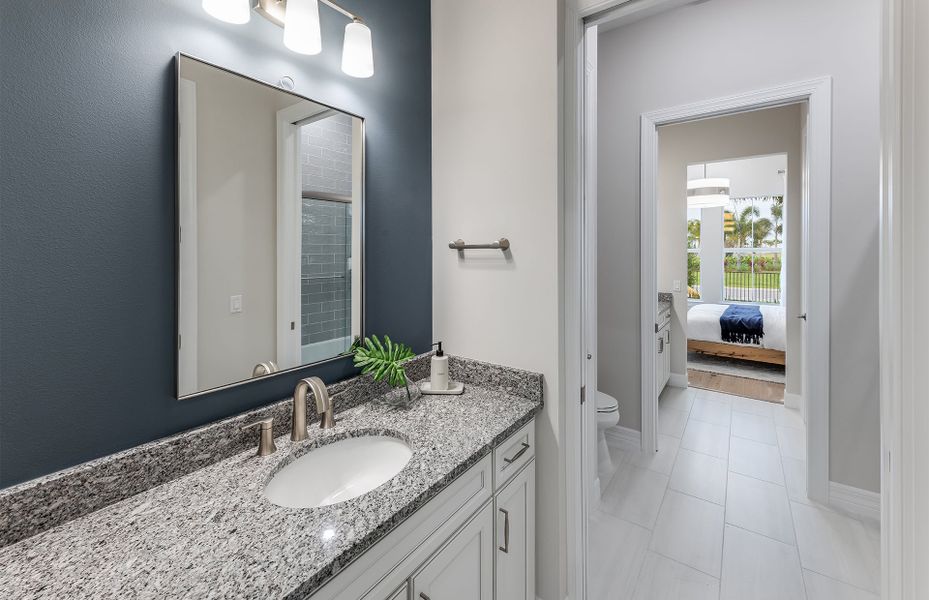 Furnished interior view inside a new home in Avondale at Avenir, Palm Beach Gardens (Image 12).