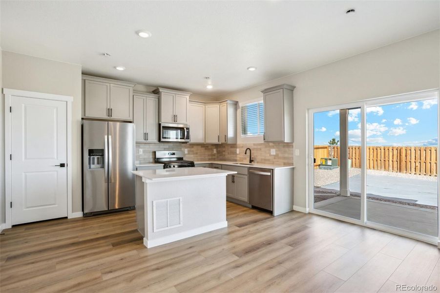 Furnished interior view inside a new home in Second Creek Farm, Commerce City (Image 5). Furnished interior view inside a new home in Second Creek Farm, Commerce City (Image 5).