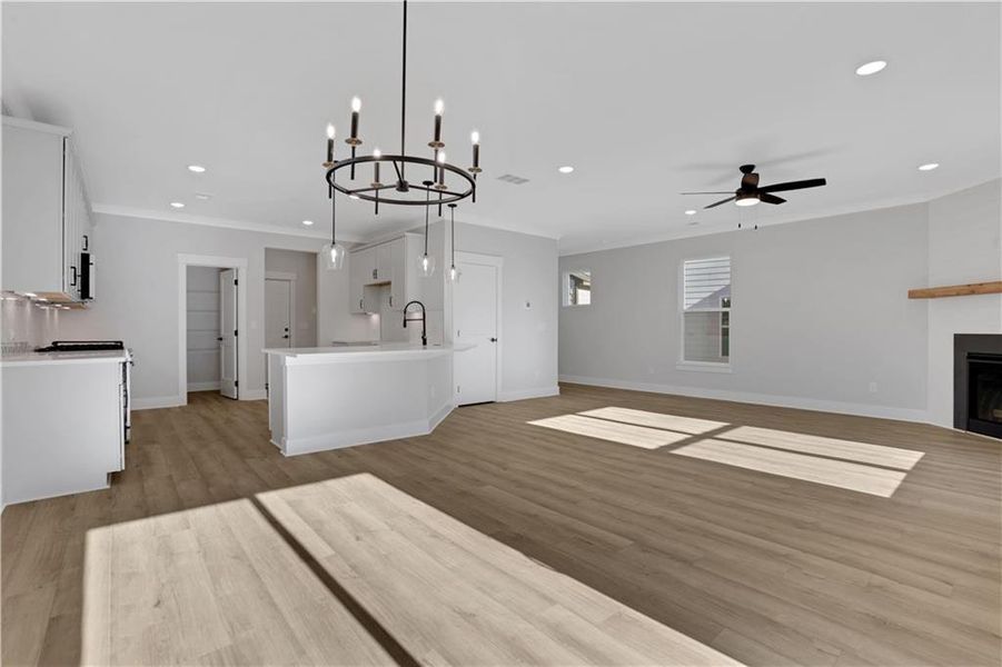 Spacious, unfurnished interior of a new home in Villas at Dawsonville, Dawsonville (Image 16). Spacious, unfurnished interior of a new home in Villas at Dawsonville, Dawsonville (Image 16).