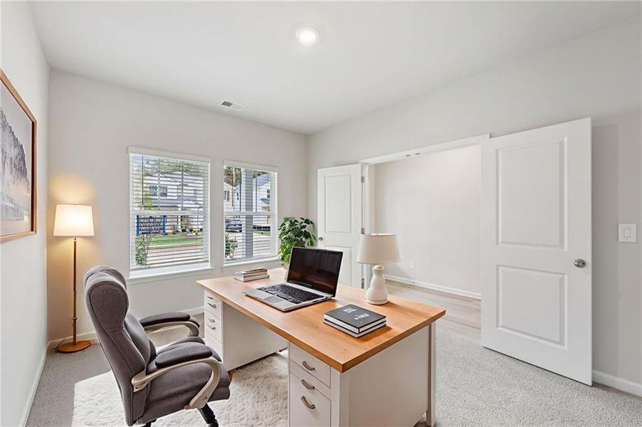 Furnished interior view inside a new home in Westmont Preserve, Powder Springs (Image 34).