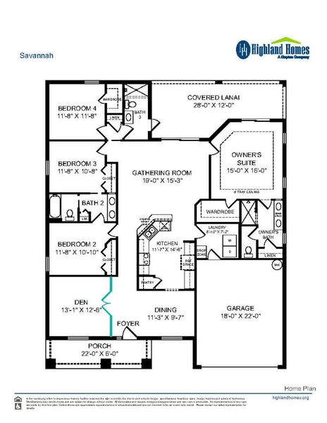 Savannah - Home Layout