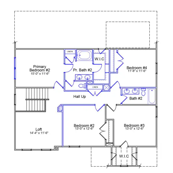 2D floor plan layout of this home in Rogers Spring, Graham, NC (Image 3). 2D floor plan layout of this home in Rogers Spring, Graham, NC (Image 3).