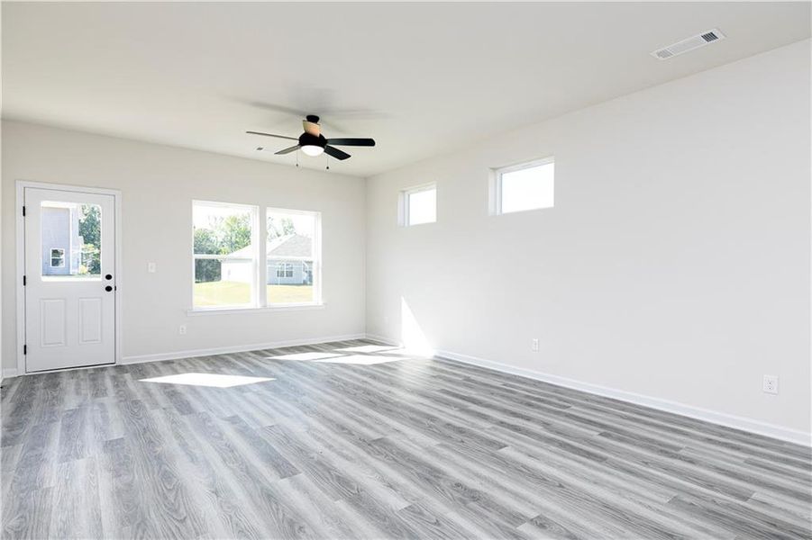 Spacious, unfurnished interior of a new home in Lake Preserve at Jackson Trail, Jefferson (Image 17). Spacious, unfurnished interior of a new home in Lake Preserve at Jackson Trail, Jefferson (Image 17).