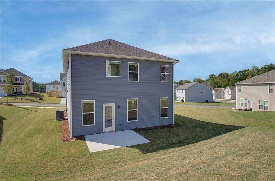 Exterior details and patio area of a home in Chapel Hill, Newnan (Image 4).