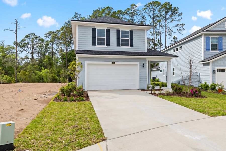 Representative exterior photo of a completed home built from the Palmetto by Riverside Homes in Mariposa at EverRange 40' Series, Jacksonville, FL (Image 37).