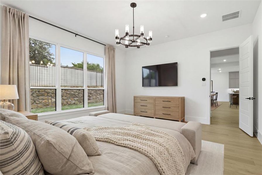 Furnished interior view inside a new home in The Grove, North Richland Hills (Image 12).