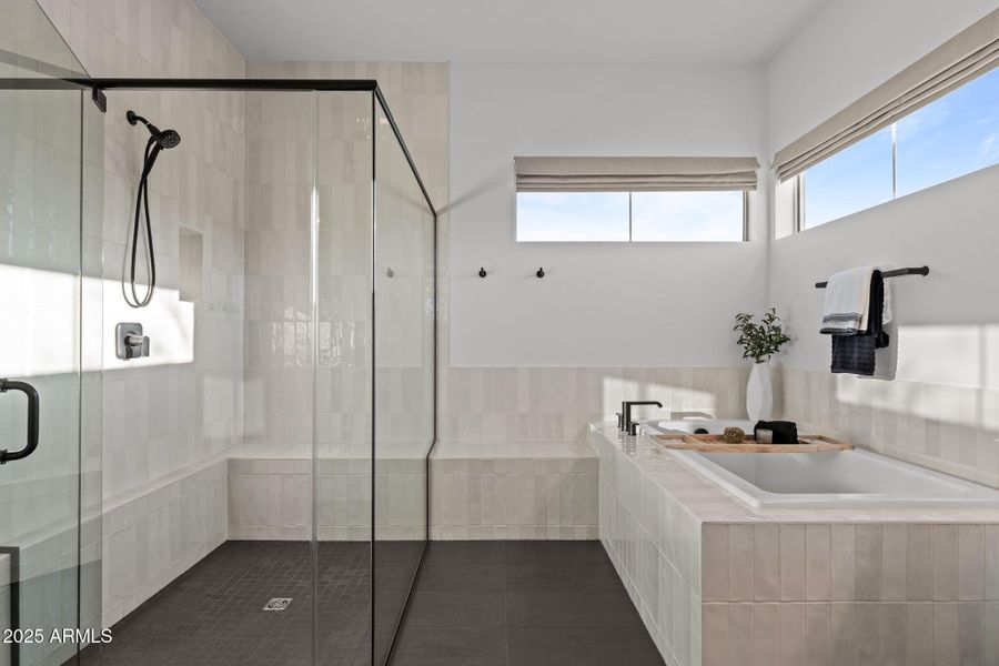 Large walk in shower