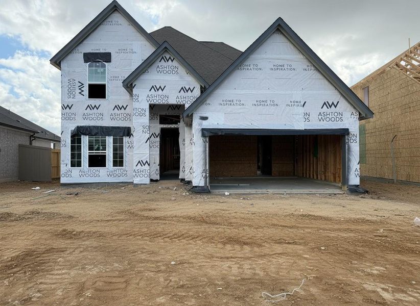 Actual progress of your home.