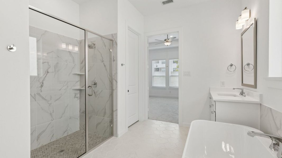 Representative furnished interior of a home built from the Elise by Normandy Homes in Rainwater Crossing, Celina (Image 9).