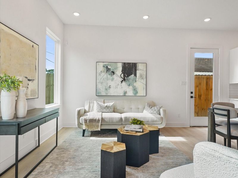 Furnished interior view inside a new home in , Houston (Image 16).