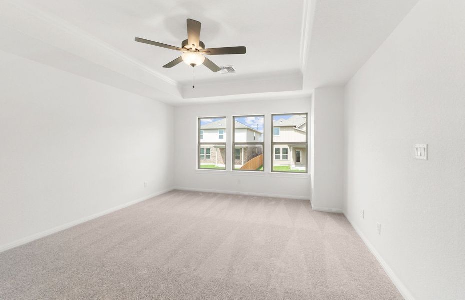 Spacious, unfurnished interior of a new home in Santa Rita Ranch, Liberty Hill (Image 20). Spacious, unfurnished interior of a new home in Santa Rita Ranch, Liberty Hill (Image 20).