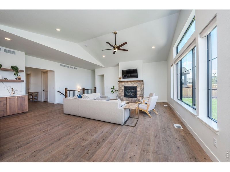 Furnished interior view inside a new home in Greenspire At Windsor Lake, Windsor (Image 28).