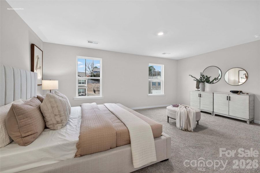 Furnished interior view inside a new home in The Hamptons at Hickory, Hickory (Image 15).