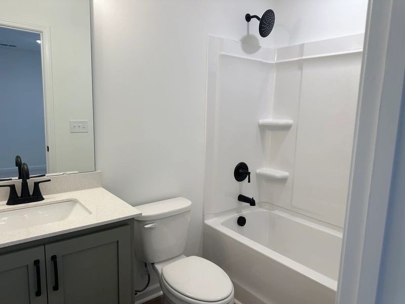 Bath 2 featuring the AW Collection® Rosemary - Soft neutrals with bold contrast and ease.