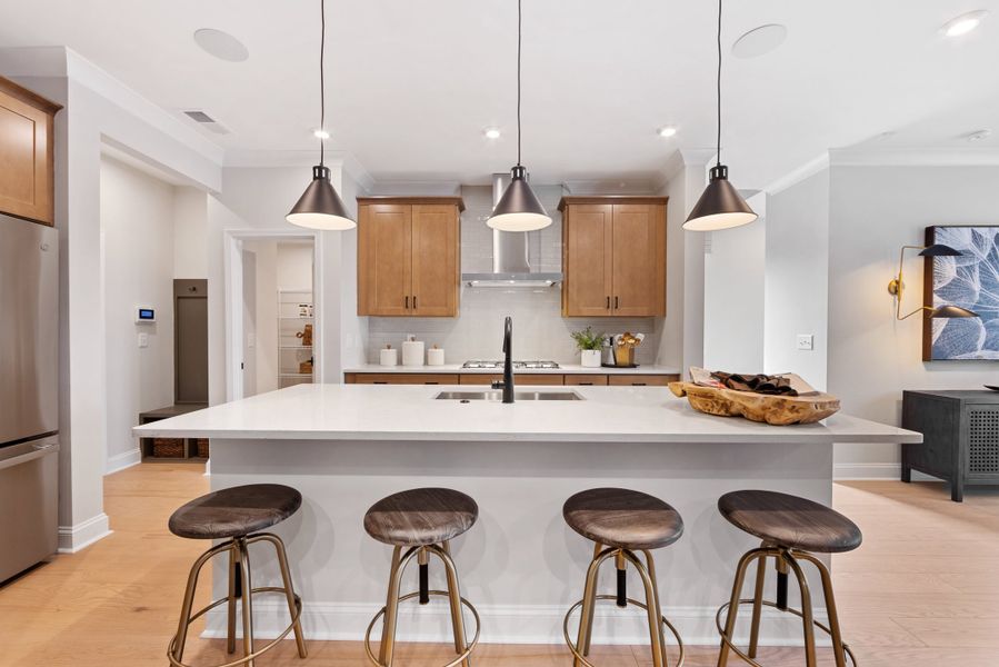 Representative furnished interior of a home built from the Knight by Tri Pointe Homes in Southbridge, Fort Mill (Image 17).