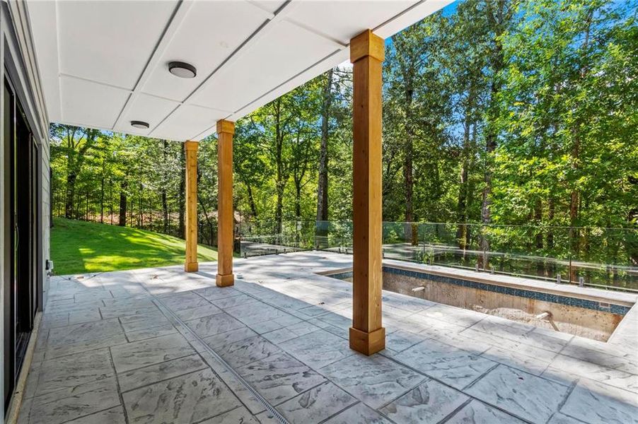 Exterior details and patio area of a home in , Marietta (Image 31).