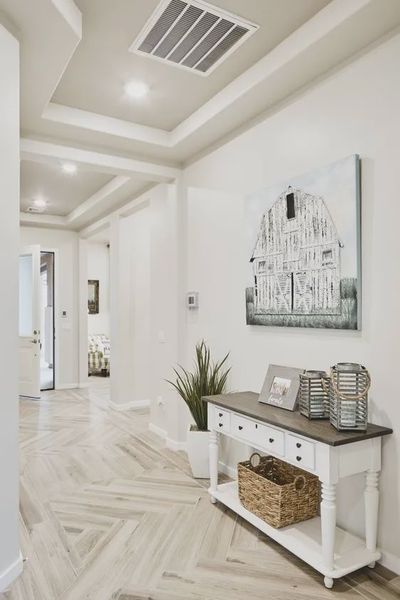 Furnished interior view inside a new home in Valencia at Granite Vista, Waddell (Image 21).