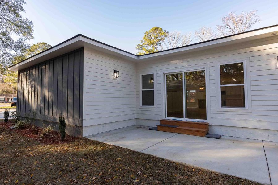 Exterior details and patio area of a home in , Summerville (Image 2). Exterior details and patio area of a home in , Summerville (Image 2).