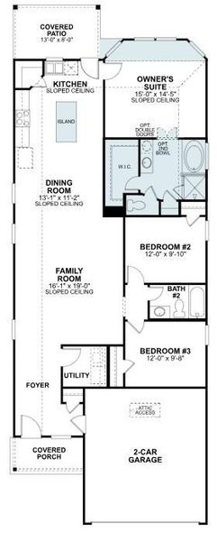 2D floor plan layout of this home in Sorella, Tomball, TX (Image 4). 2D floor plan layout of this home in Sorella, Tomball, TX (Image 4).