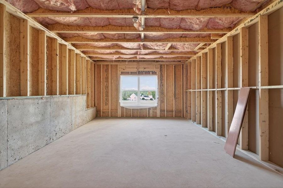 In-progress construction of a new home in Hemingway, Flowery Branch, GA (Image 46).