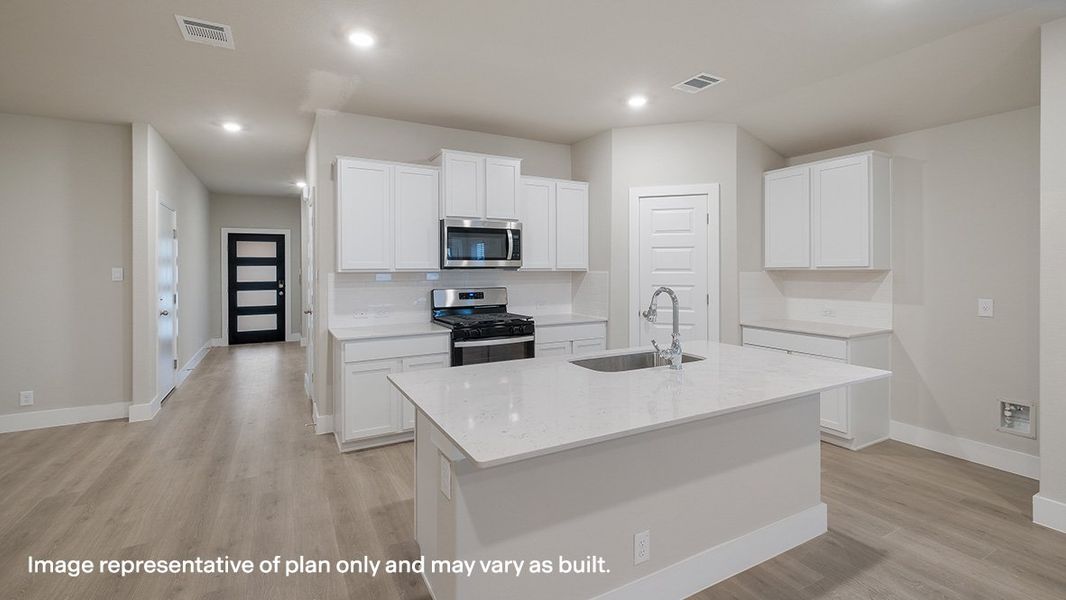 Representative furnished interior of a home built from the The Lakeway by D.R. Horton in Veranda, San Antonio (Image 5).