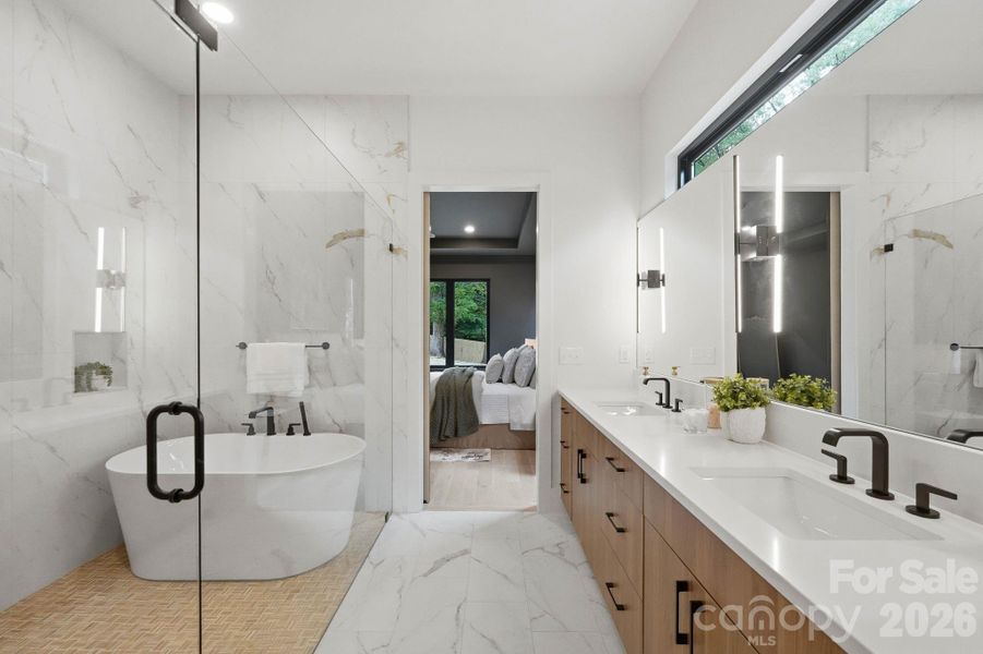 Furnished interior view inside a new home in , Charlotte (Image 14).