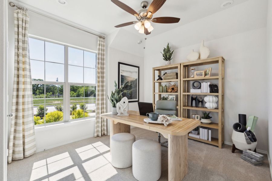 Representative furnished interior of a home built from the Concept 1660 by Landsea Homes in Chisholm Hills, Cleburne (Image 40).