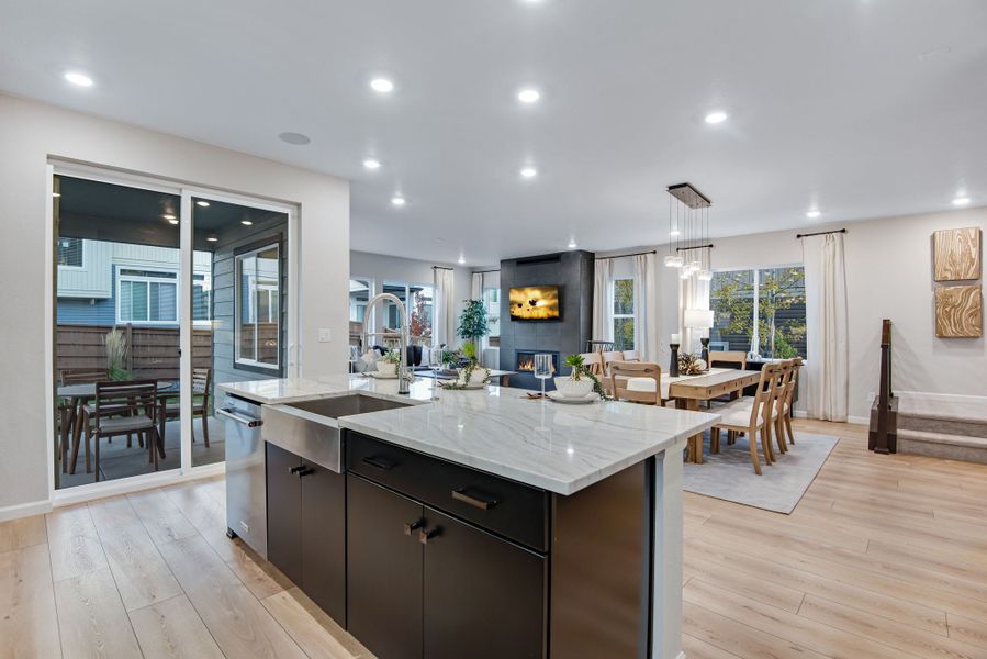 Furnished interior view inside a new home in Reunion, Commerce City (Image 12).