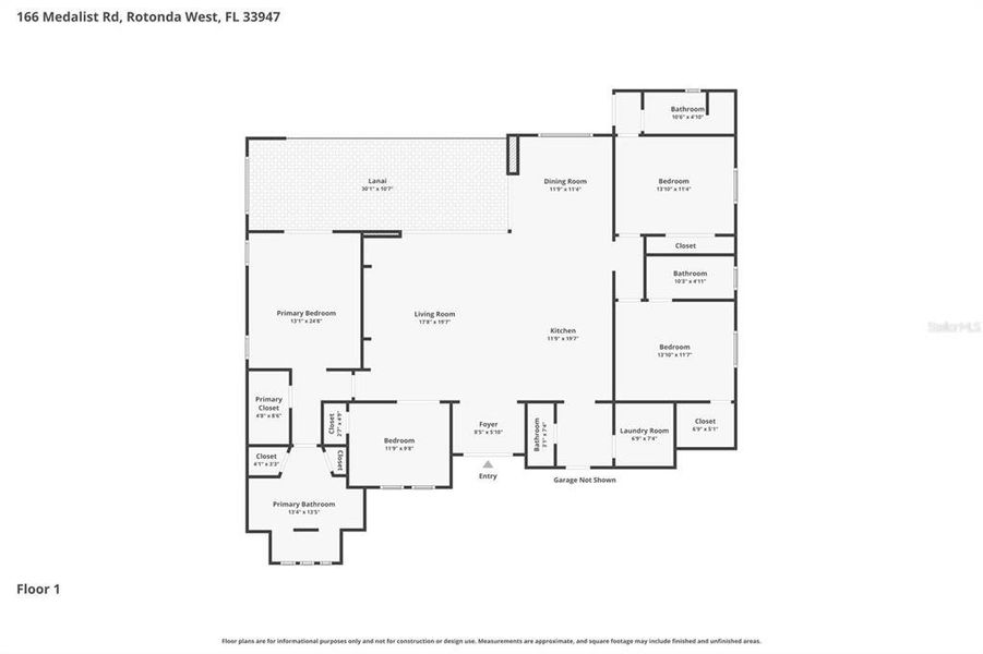 2D floor plan layout of this home in , Rotonda West, FL (Image 5).