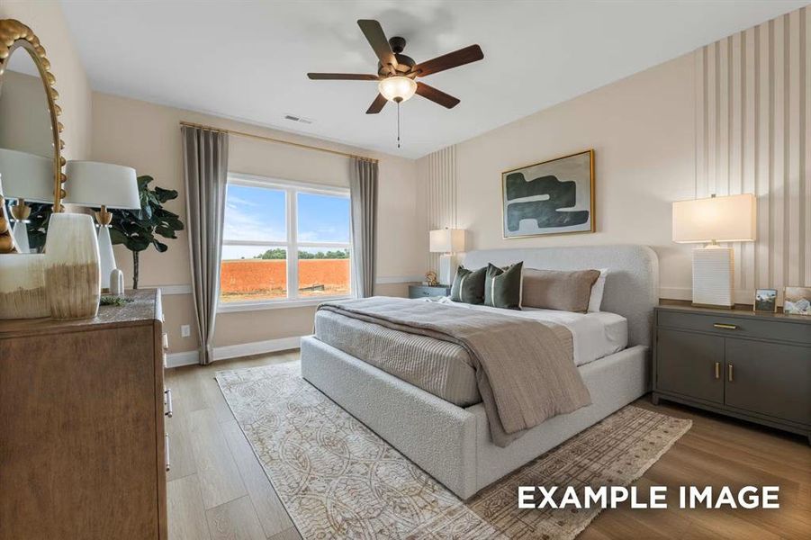 Furnished interior view inside a new home in Mercer Meadows, Royse City (Image 15).