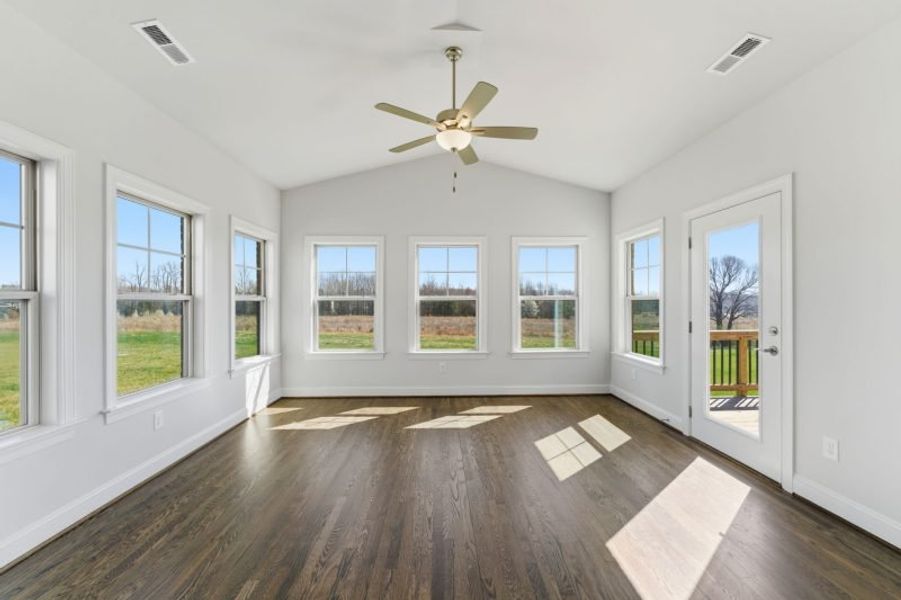 Representative unfurnished interior of a home built from the Hampton by Keystone Homes NC in Preserve at Carriage Cove, Oak Ridge (Image 82).