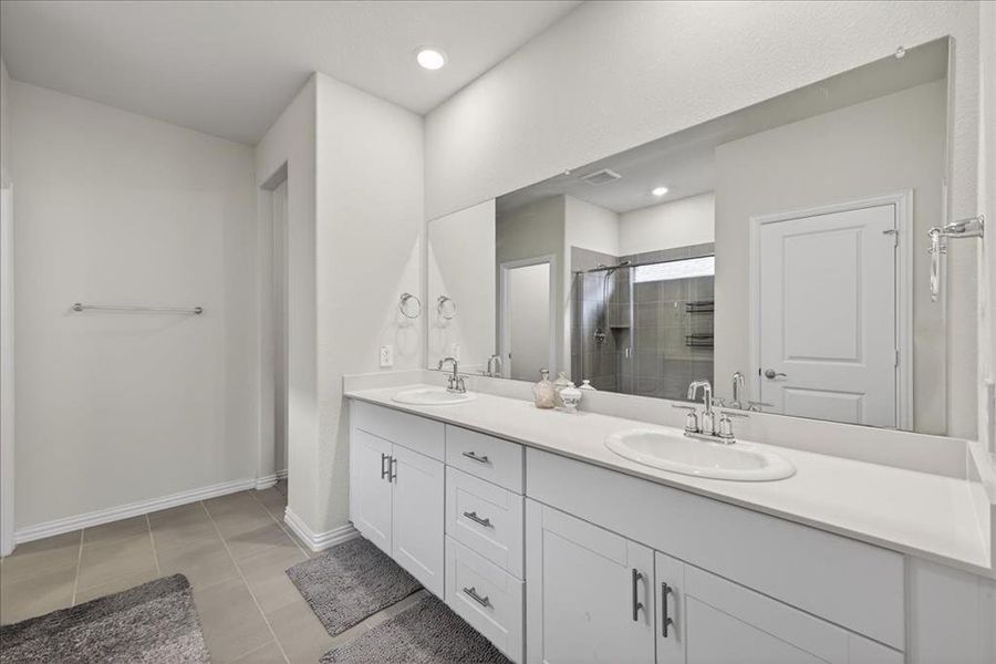 Furnished interior view inside a new home in Tesoro at Chisholm Trail Ranch, Crowley (Image 23).
