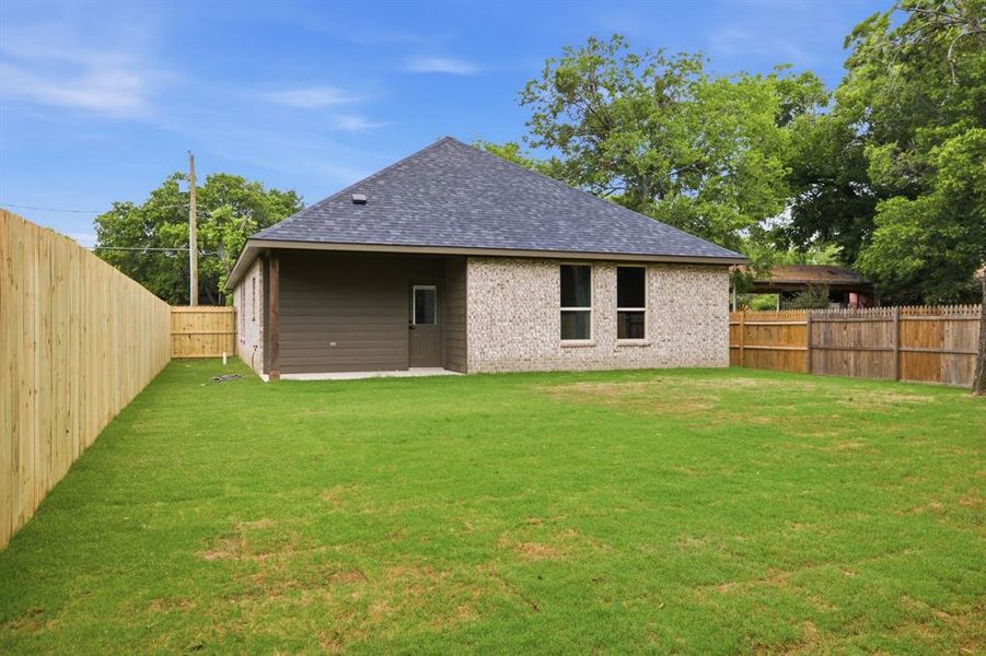 Exterior details and patio area of a home in , Cleburne (Image 16). Exterior details and patio area of a home in , Cleburne (Image 16).