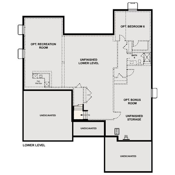 2D floor plan layout for the The Windsor by Century Communities in Trails at Smoky Hill | The Preserve, Parker, CO (Image 11).