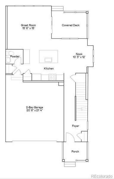 2D floor plan layout of this home in , Thornton, CO (Image 1).