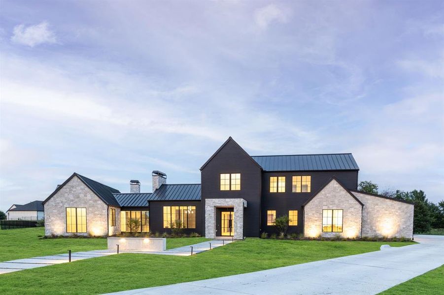 Front exterior of a new home in , Weston, TX, highlighting curb appeal (Image 24).