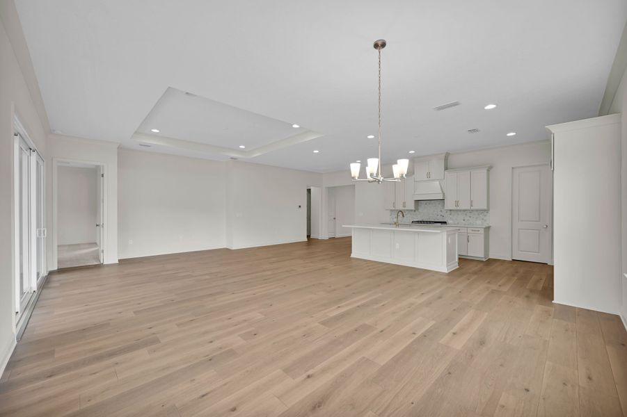 Representative unfurnished interior of a home built from the Hudson II by Riverside Homes in Hidden Creek at SilverLeaf 70' Series, St. Augustine (Image 34).