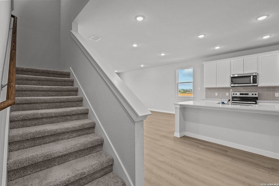 Furnished interior view inside a new home in Cinco Lakes, San Antonio (Image 5).