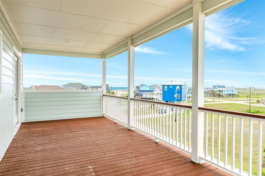 Secondary bedroom covered deck Secondary bedroom covered deck