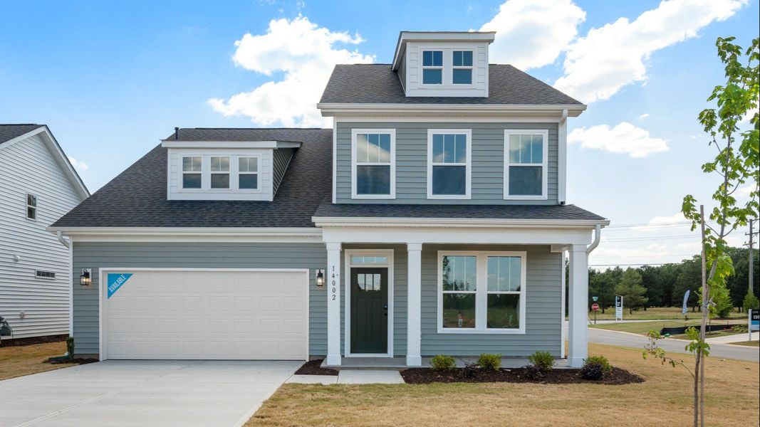 Representative exterior photo of a completed home built from the Augusta by DRB Homes in The Reserve at Livingston Park, Easley, SC (Image 1).
