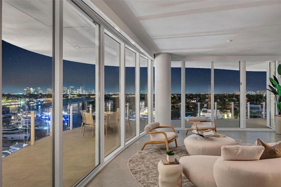 Furnished interior view inside a new home in , Fort Lauderdale (Image 65).