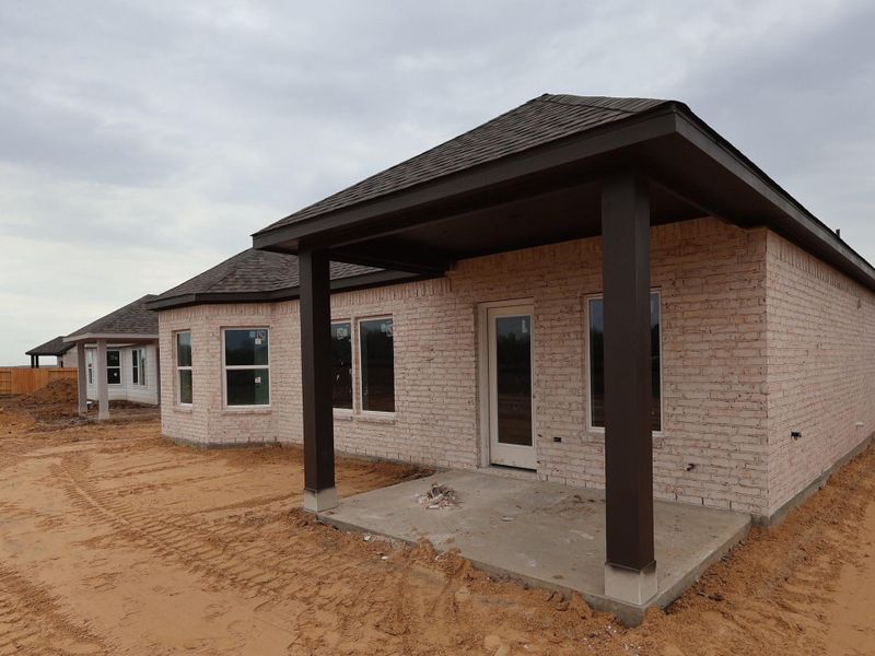 In-progress construction of a new home in Lago Mar, Santa Fe, TX (Image 27).